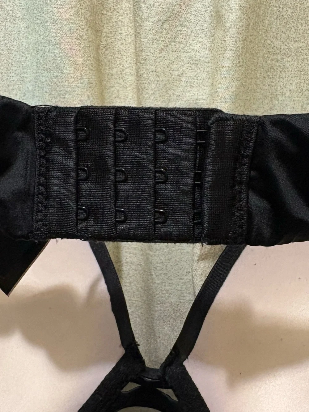 Victoria's Secret Black Push-Up Bra with Rhinestone Logo Straps